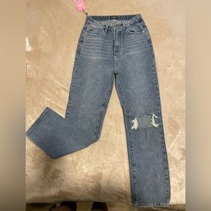 Missy Empire Sz 8 Blue jeans